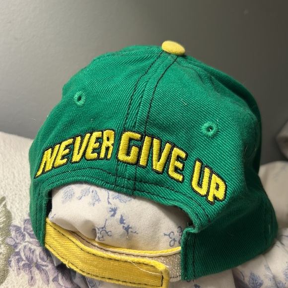 John Cena Earn The Day Yellow and Green Mens Baseball Hat - Picture 3 of 5